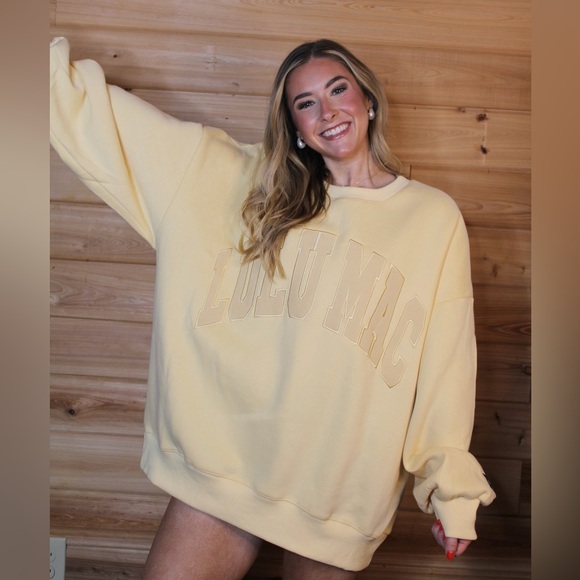 Lulu Mac Butter Yellow Sweatshirt - Picture 3 of 3